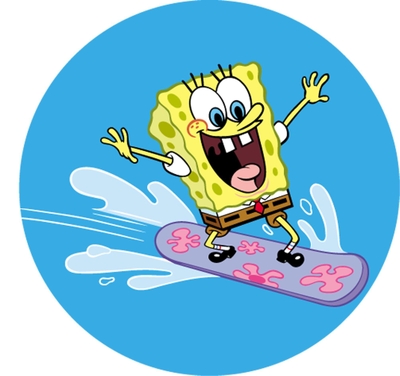 SpongeBob beim Surfen